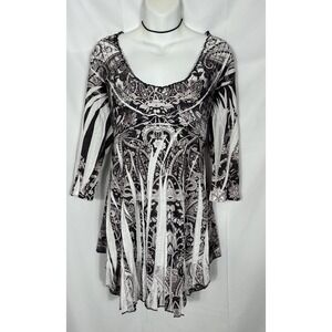 Womens Y2K Fairy Grunge Babydoll Tunic Top Size‎ XL Whimsigoth Mallgoth Baddie